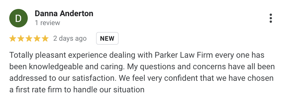 Parker Law Firm Injury Lawyers | Westcliff Personal Injury Lawyer What Our Arlington Heights Clients Are Saying About Us