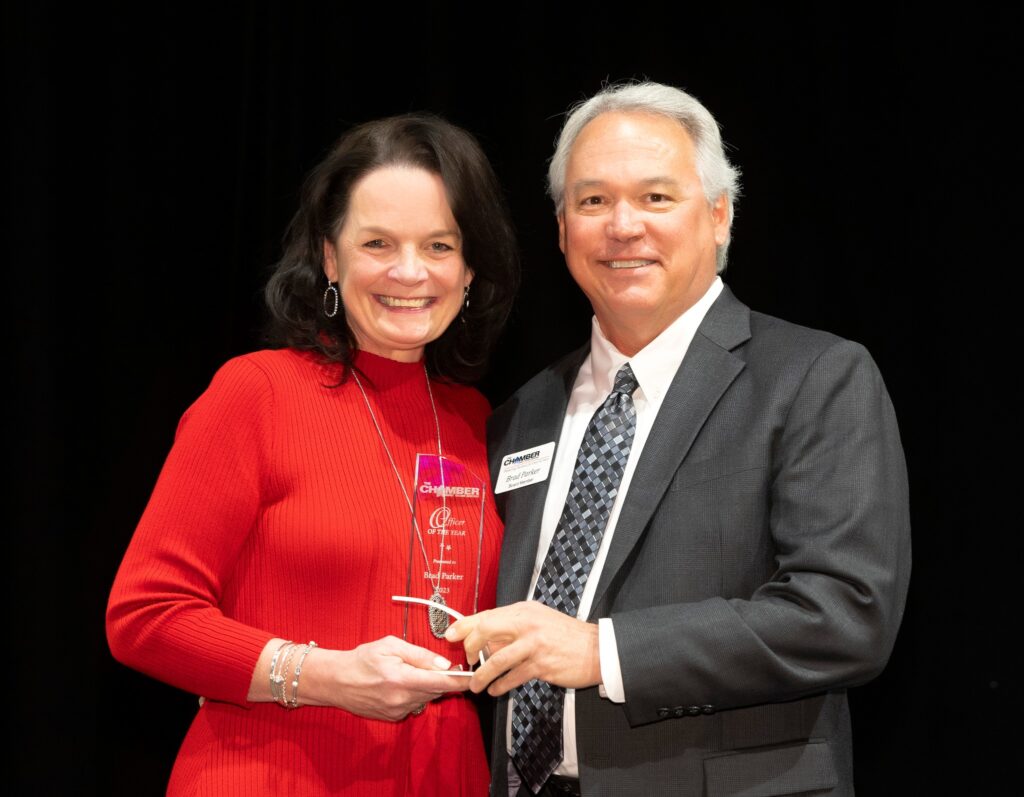 Parker Law Firm Injury Lawyers | Attorney Brad Parker Named the HEB Chamber of Commerce 2023 Officer of the Year Annual Awards Luncheon 2024